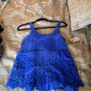 INC Size Small -  New with tags crochet tank top. Can dress up or down!